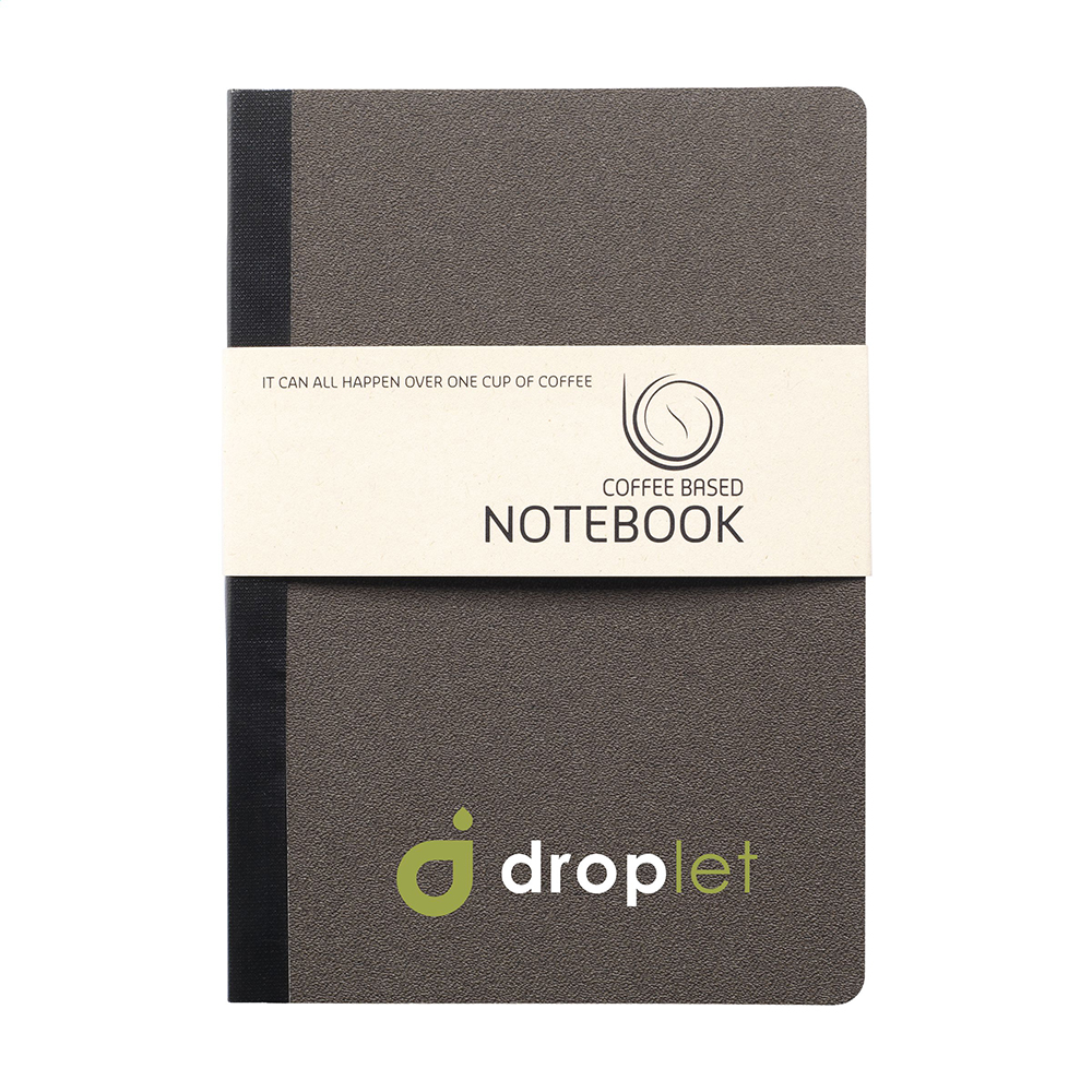 Notebook van koffiedik